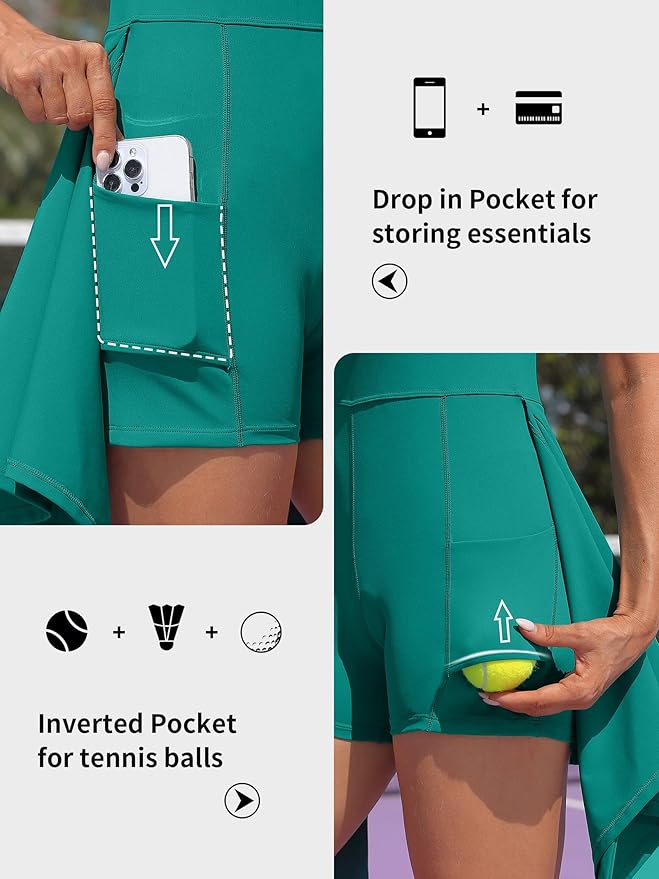 Wrap Up Romper-Style Tennis Skirt