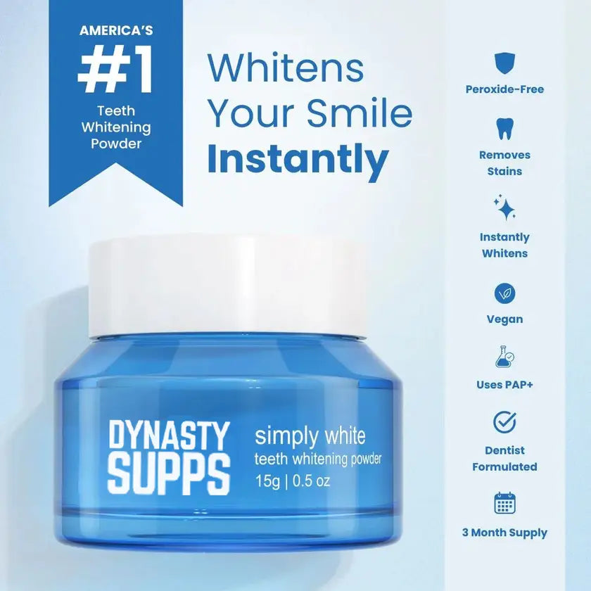 PurelyWhite Deluxe Teeth Whitening Powder