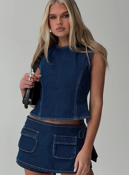 Viral Countryside Denim Set