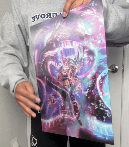 Póster Holográfico De Demon Slayer