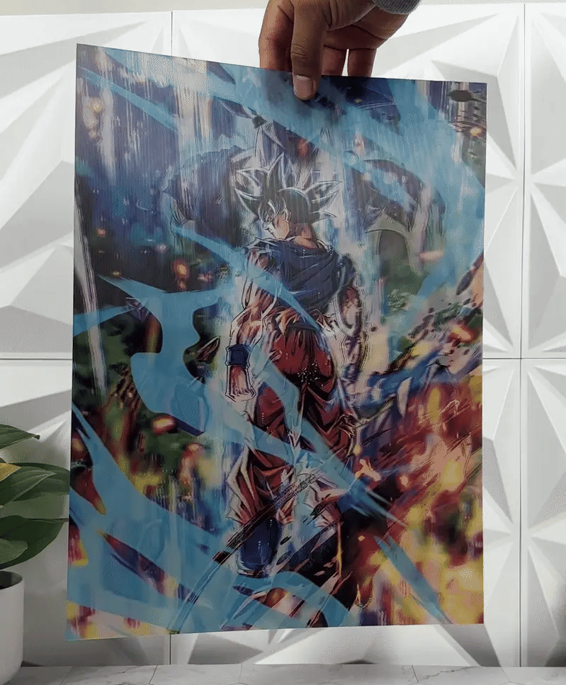 Póster Holográfico De Demon Slayer